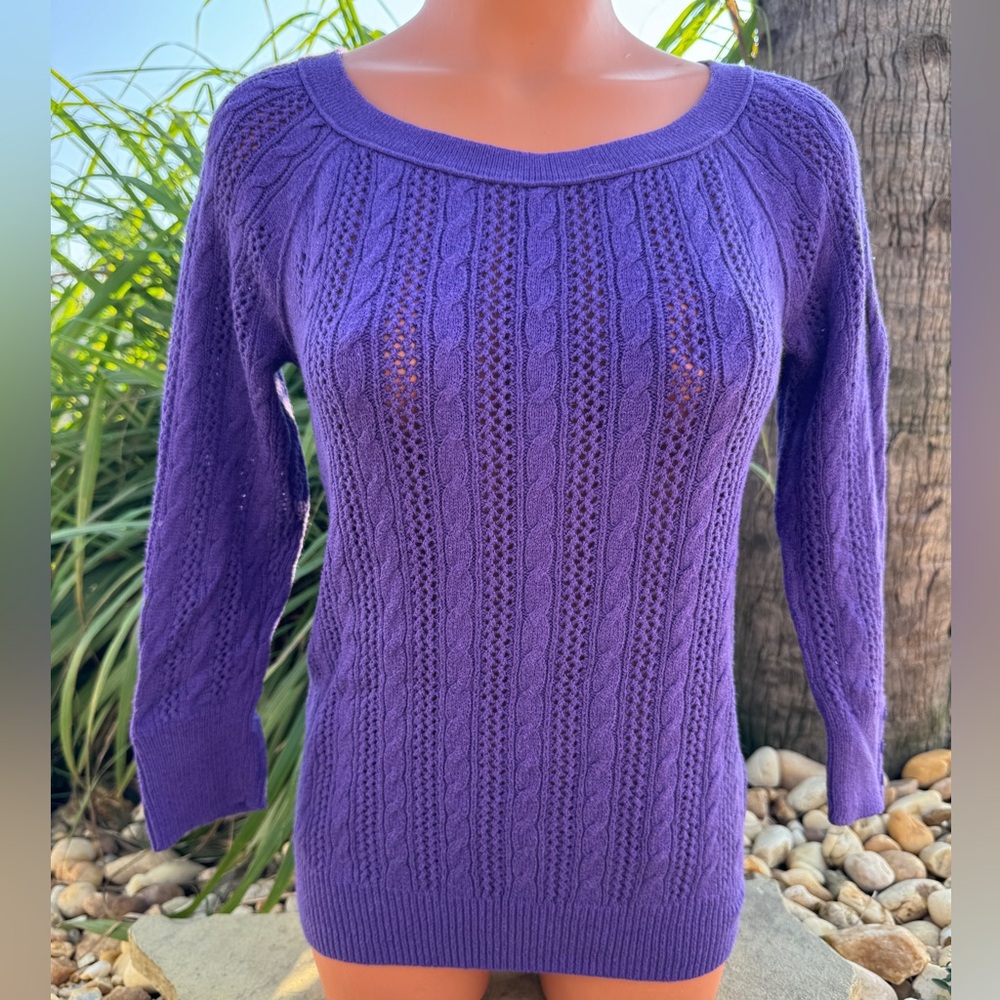 American Eagle Cable Knit Sweater | Y2K Millennial Style | Size Small